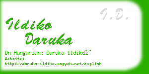 ildiko daruka business card